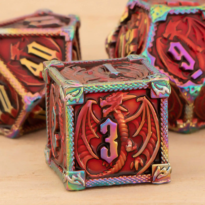 D&D Dice Dominator - Conjunto de Dados de Metal para RPG