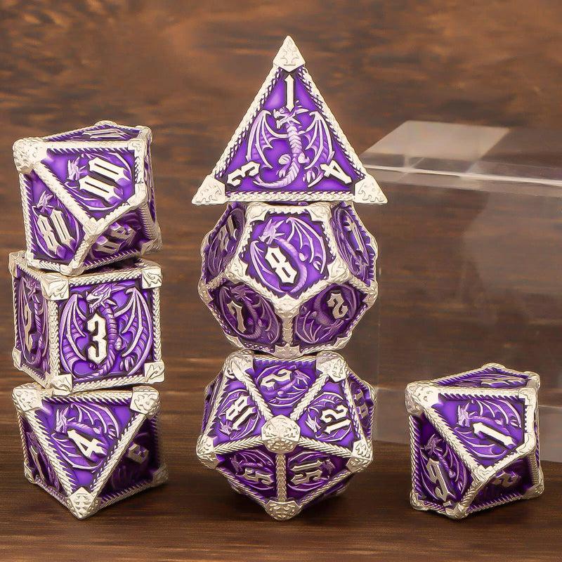 D&D Dice Dominator - Conjunto de Dados de Metal para RPG