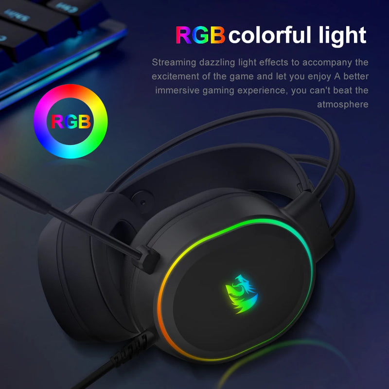 Redragon G588: Fone Gamer RGB