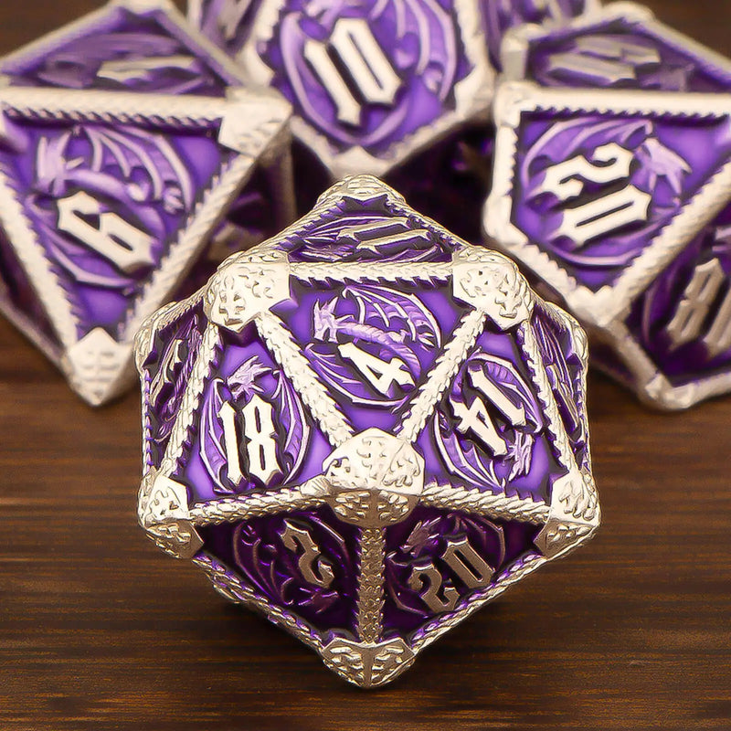 D&D Dice Dominator - Conjunto de Dados de Metal para RPG