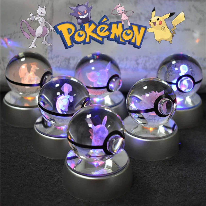 Pokemon Bola De Cristal 3D LED Light