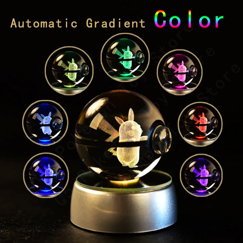 Pokemon Bola De Cristal 3D LED Light