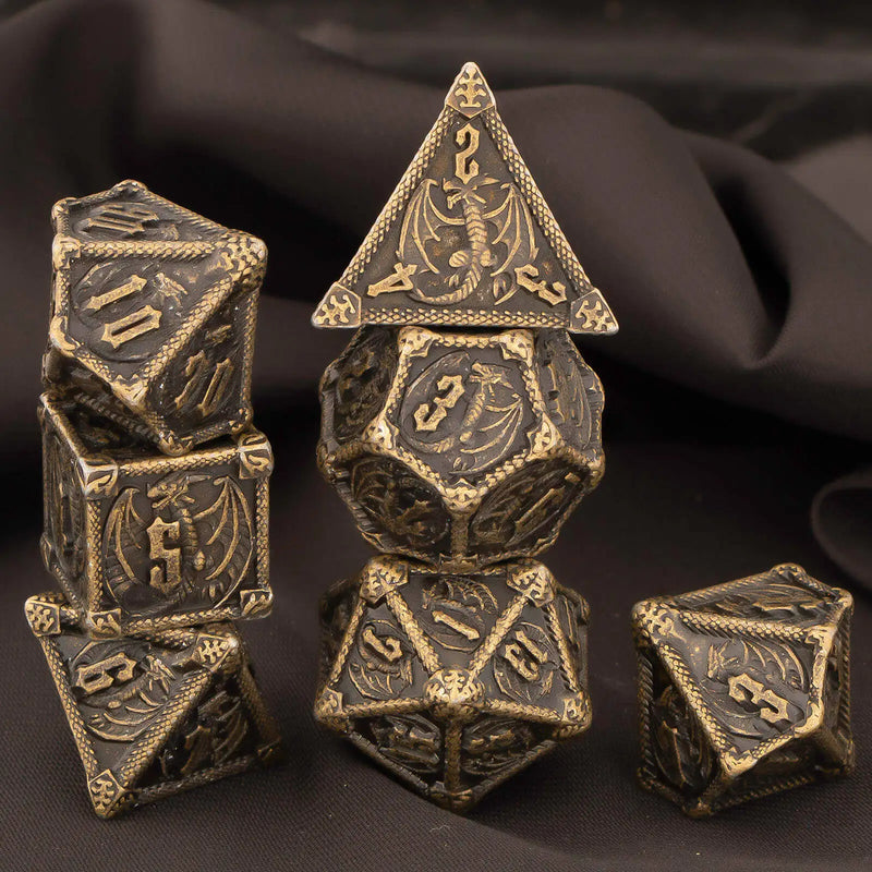 D&D Dice Dominator - Conjunto de Dados de Metal para RPG