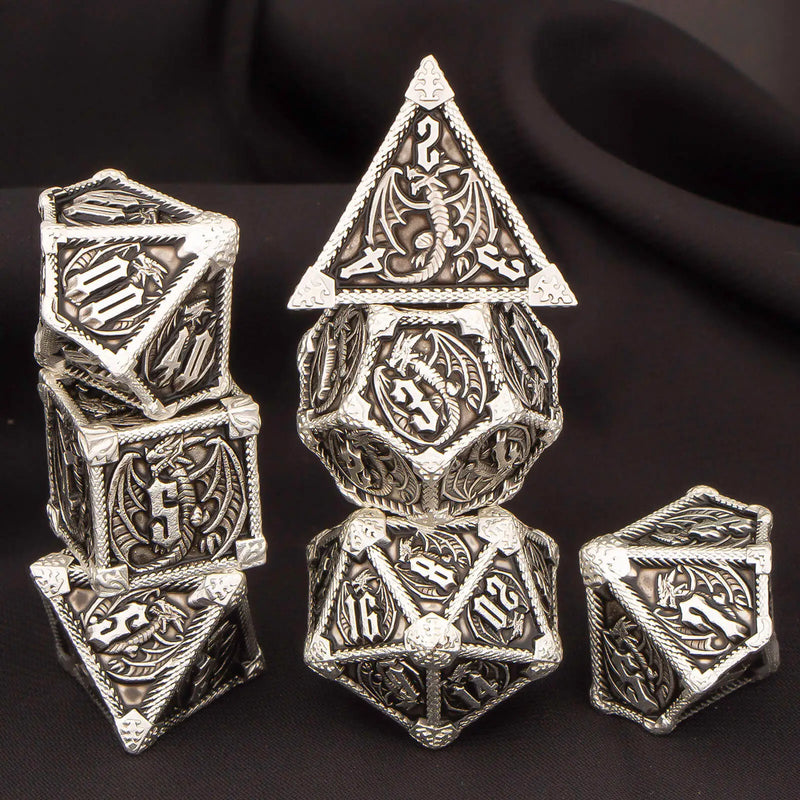 D&D Dice Dominator - Conjunto de Dados de Metal para RPG