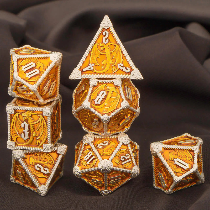 D&D Dice Dominator - Conjunto de Dados de Metal para RPG